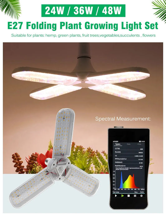 Foldable Phyto Lamp Full Spectrum for Indoor Plants
